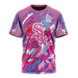 Chicago White Sox Fearless Breast Cancer Awareness All Over Print T-Shirt