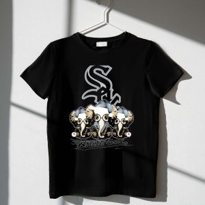 Chicago White Sox Christmas T-Shirt With Festive Elephant Trio Design