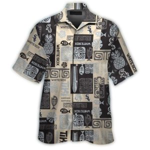 Vintage Chicago White Sox Tiki Fruit Pattern Hawaiian Shirt For Fans