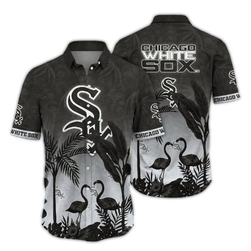 Chicago White Sox Flamingo Landscape Vintage Hawaiian Shirt 1