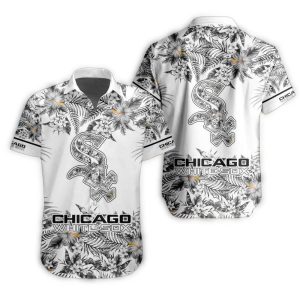Chicago White Sox Floral Print Hawaiian Shirt – White Tropical Style