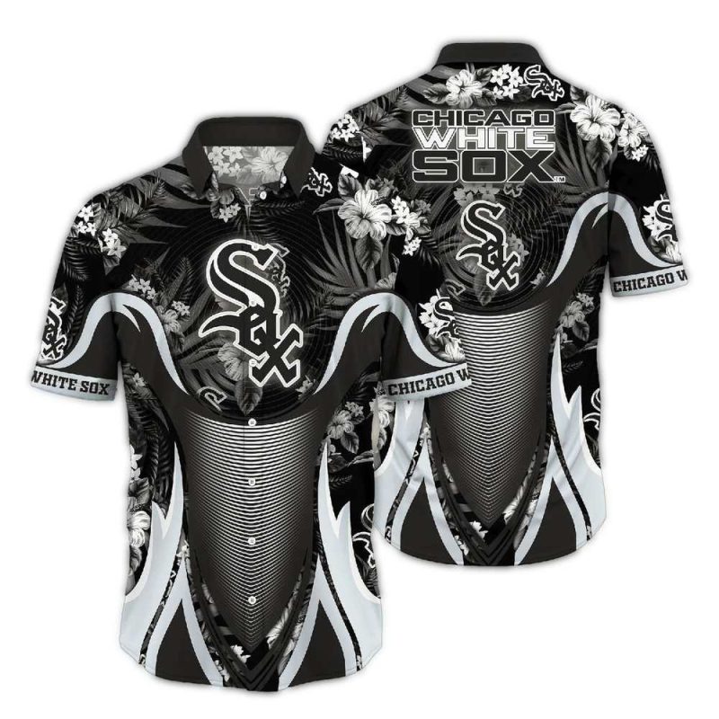 Chicago White Sox Floral Uniform Hawaiian Shirt 1
