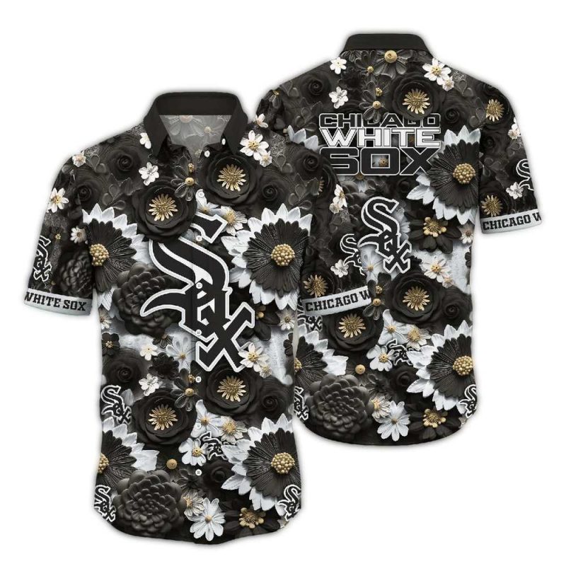 Chicago White Sox Flower Blossom Hawaiian Shirt 1