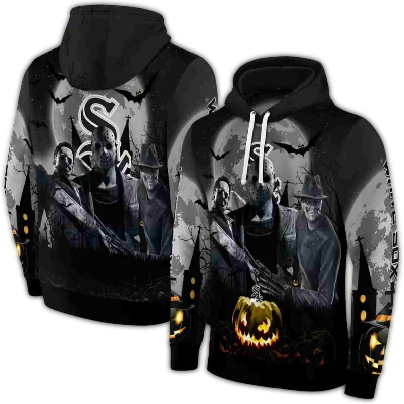 Chicago White Sox Friends Horror Halloween Vibes AOP Hoodie 1