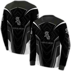 Chicago White Sox Futuristic Pattern All Over Print Sweatshirt