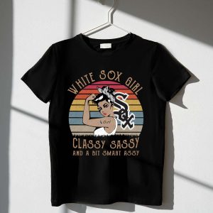 Chicago White Sox Girls Classy Sassy Smart Assy T-Shirt For Fans