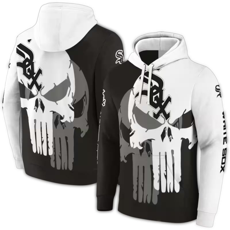 Chicago White Sox Graphic Punisher AOP Hoodie 1