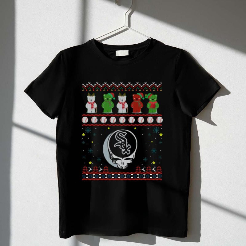 Chicago White Sox Grateful Dead Bears Baseball Festive T Shirt t shirt 1 1
