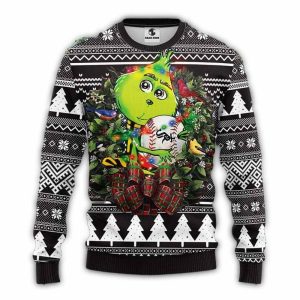 Chicago White Sox Grinch Baseball Christmas Ugly Sweater