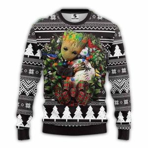Chicago White Sox Groot Christmas Wreath Christmas Ugly Sweater