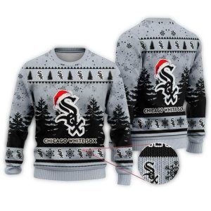 Chicago White Sox Hat Santa Christmas Ugly Sweater