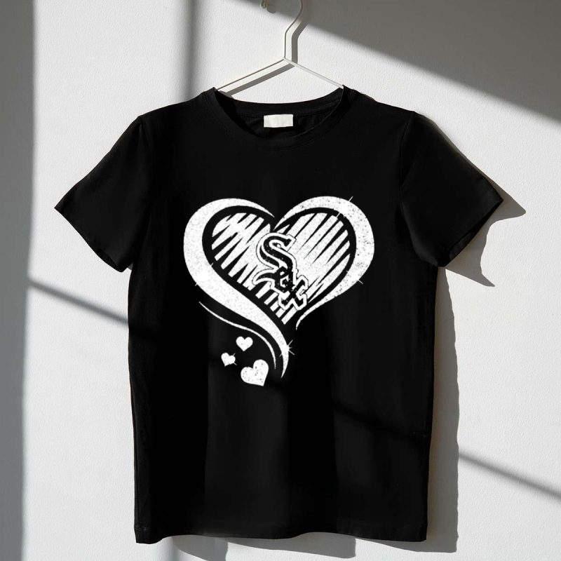 Chicago White Sox Heart Diamond T Shirt t shirt 1 1