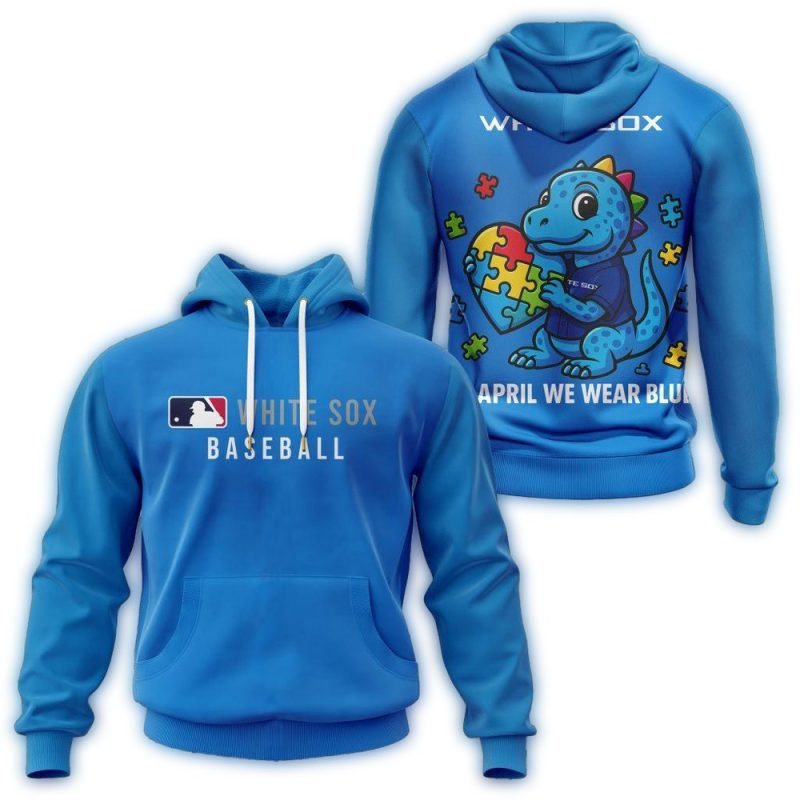 Chicago White Sox In April We Wear Blue AOP Hoodie 1