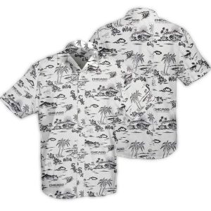 Chicago White Sox Hawaiian Shirt With Island Pattern Design