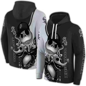 Chicago White Sox Jack Skellington All Over Print Hoodie