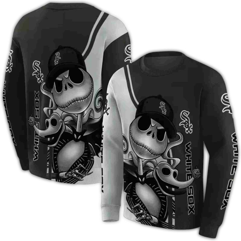 Chicago White Sox Jack Skellington AOP Sweatshirt 1