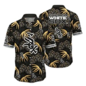 Chicago White Sox Hawaiian Shirt With Leaf Pattern - Summer Style
