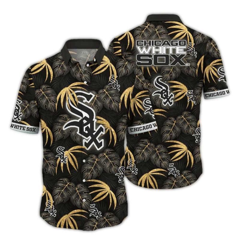 Chicago White Sox Leafs Pattern Hawaiian Shirt 1