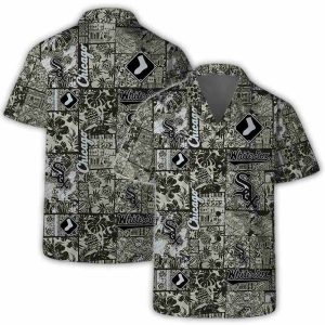 Vintage Floral Chicago White Sox Logo Hawaiian Shirt For Fans