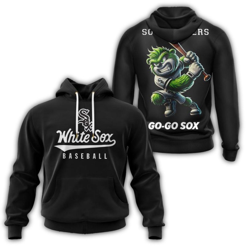 Chicago White Sox Mascot Baseball AOP Hoodie 1