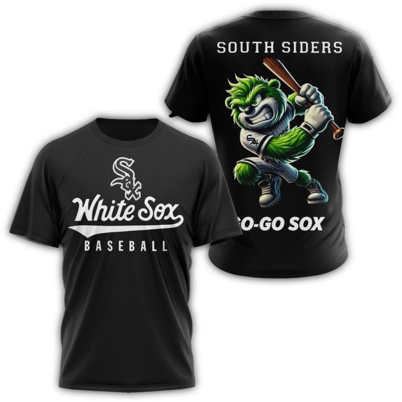 Chicago White Sox Mascot Baseball AOP T Shirt 1