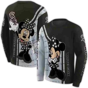 Chicago White Sox Minnie Mouse All Over Print Sweatshirt
