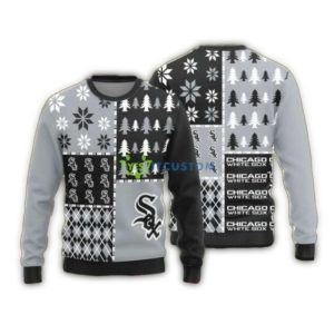 Chicago White Sox Patchwork Snowflake Christmas Ugly Sweater