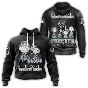 Chicago White Sox Peanuts And Snoopy All Over Print Hoodie