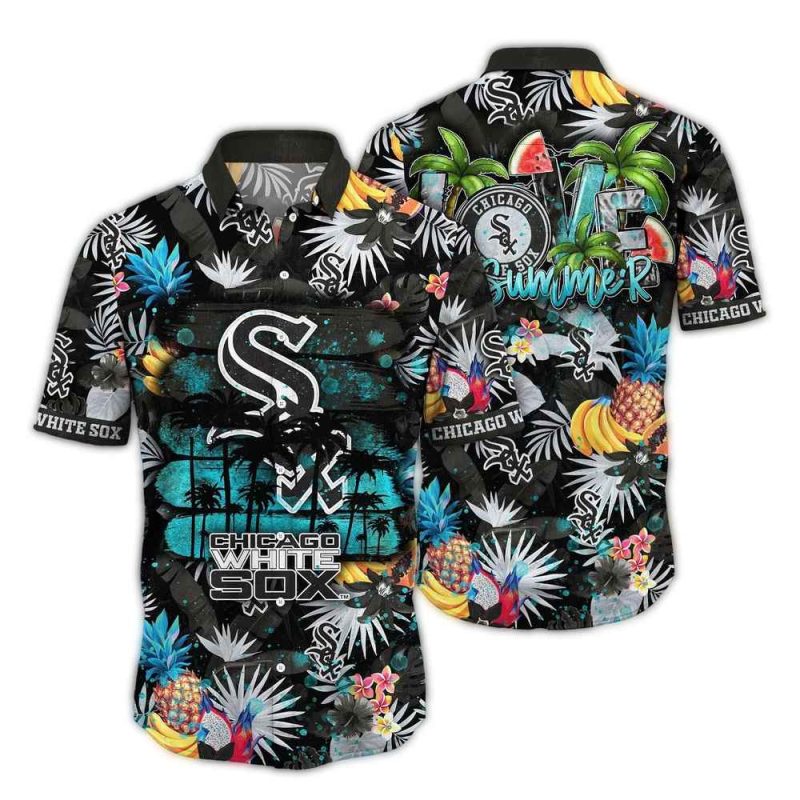 Chicago White Sox Pineapple Floral Pattern Hawaiian Shirt 1