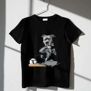 Chicago White Sox Pit Bull Baseball Bat Helmet T-Shirt For Fans