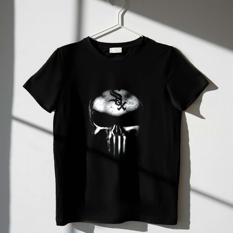 Chicago White Sox Punisher Skull Fans Emblem T Shirt t shirt 1 1