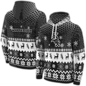 Chicago White Sox Reindeer Motif Christmas All Over Print Hoodie