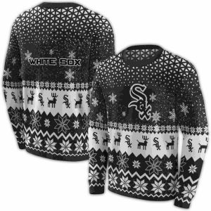 Chicago White Sox Reindeer Motif Christmas All Over Print Sweatshirt