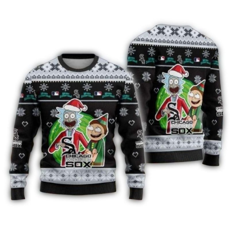 Chicago White Sox Rick And Morty Christmas Ugly Sweater 1