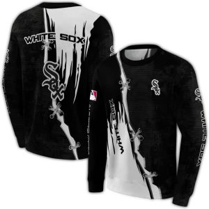Chicago White Sox Ripped Pattern All Over Print Sweatshirt
