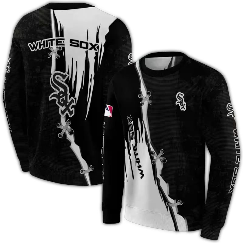 Chicago White Sox Ripped Pattern AOP Sweatshirt 1