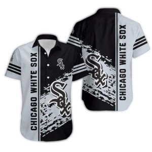 Chicago White Sox Grunge Stripe Hawaiian Shirt For Men And Women