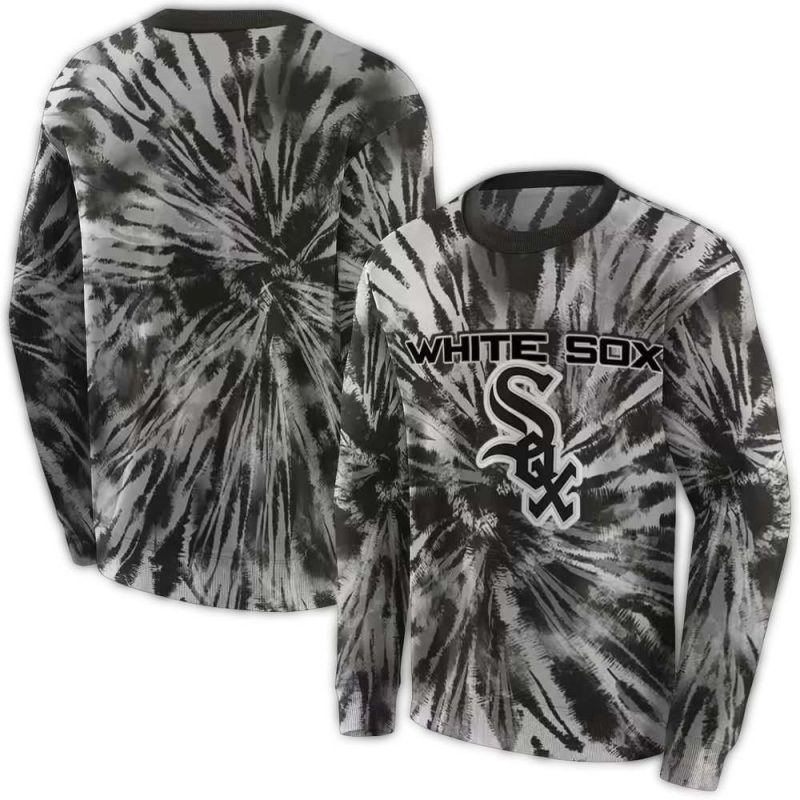 Chicago White Sox Tie Dye Pattern AOP Sweatshirt 1