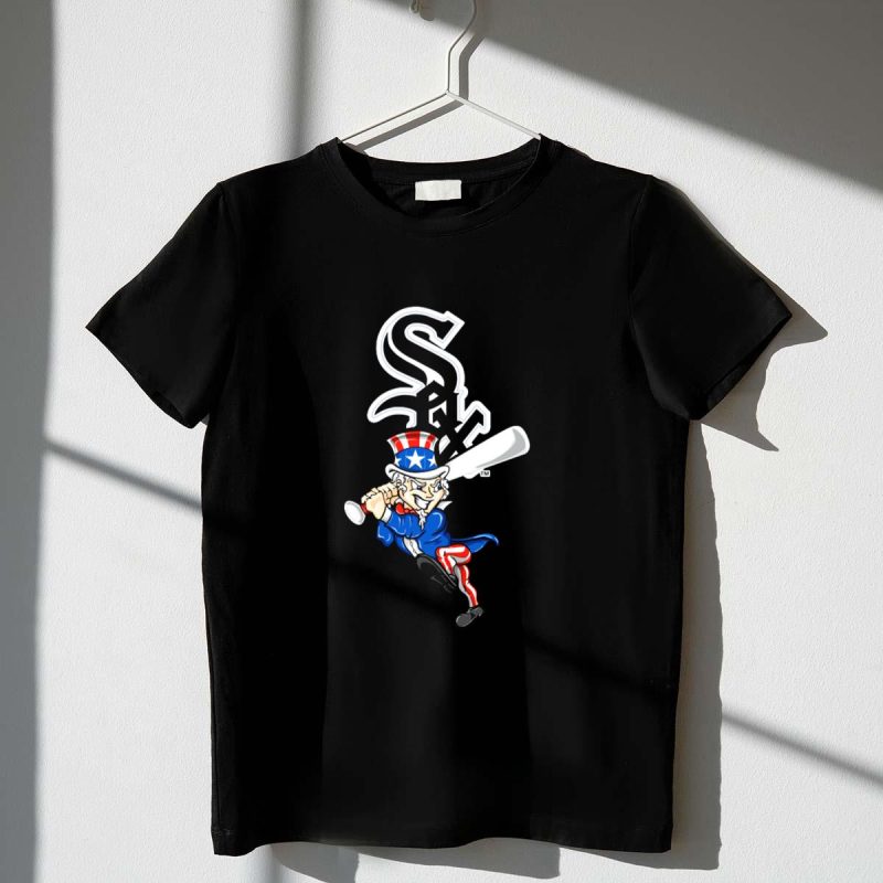 Chicago White Sox Uncle Sam Batting 4th of July Baseball T Shirt t shirt 1 1
