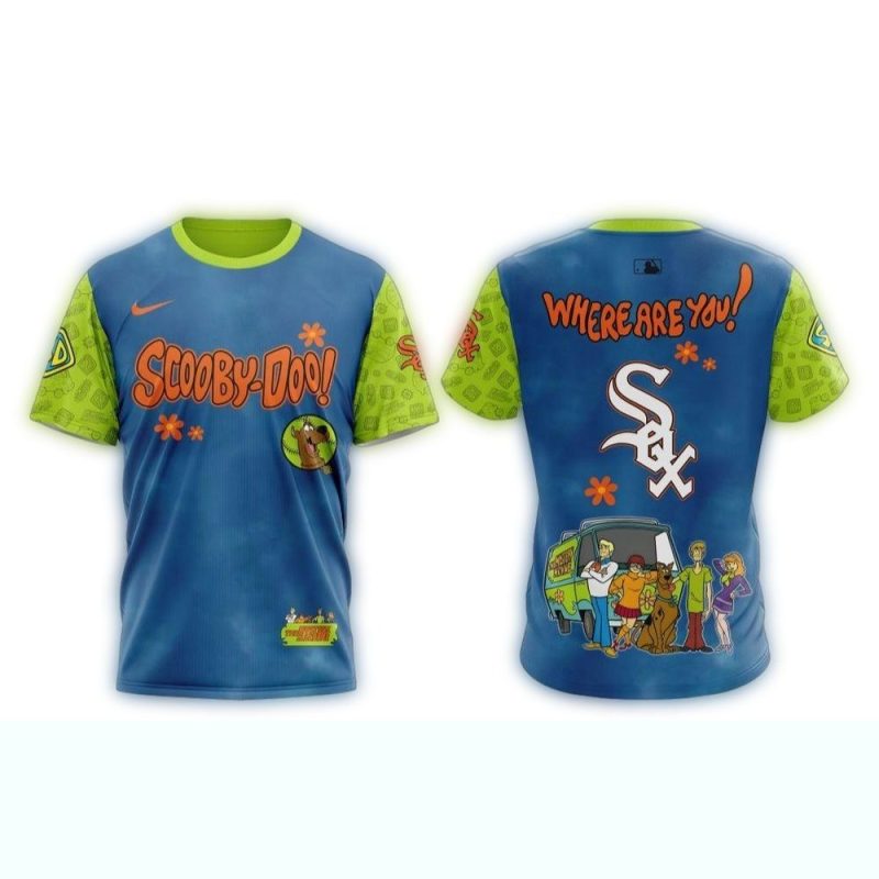 Chicago White Sox X Scooby Doo AOP T Shirt 1
