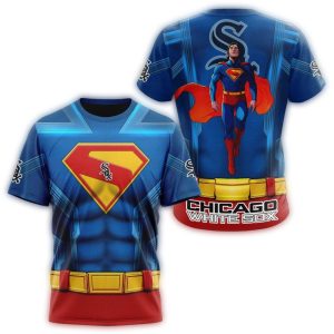 Chicago White Sox X Superman All-Over Print T-Shirt For Fans