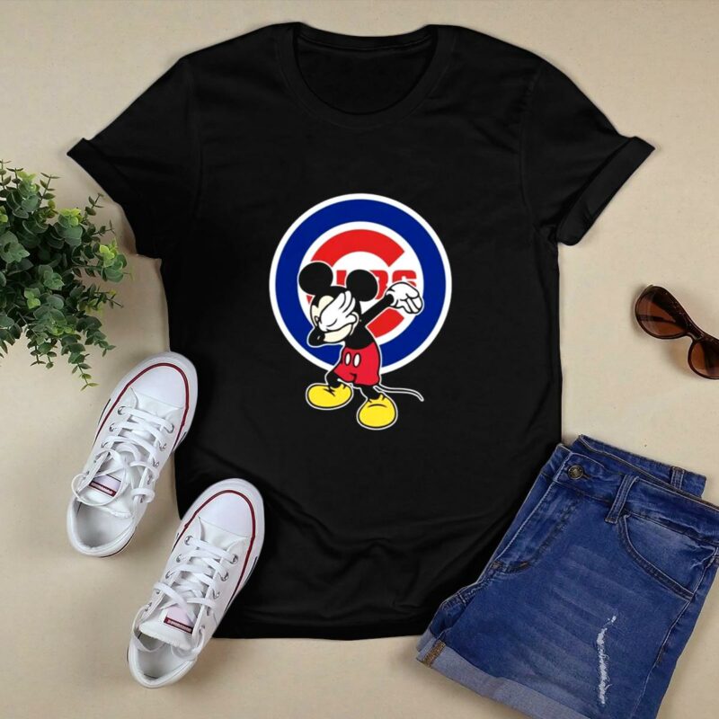 Chicago cubs baseball dabbing mickey disney sports t shirt 0.jpg