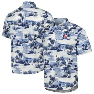 Chicago cubs blue tropics paradise pattern hawaiian shirt 1.jpg