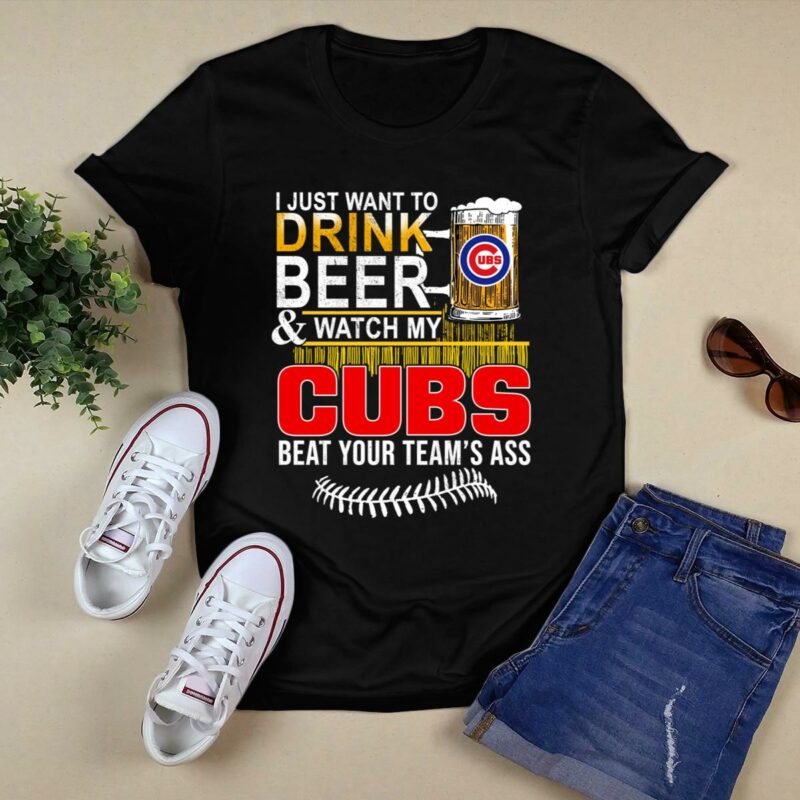 Chicago cubs drink beer watch my cubs shirt t shirt 0.jpg