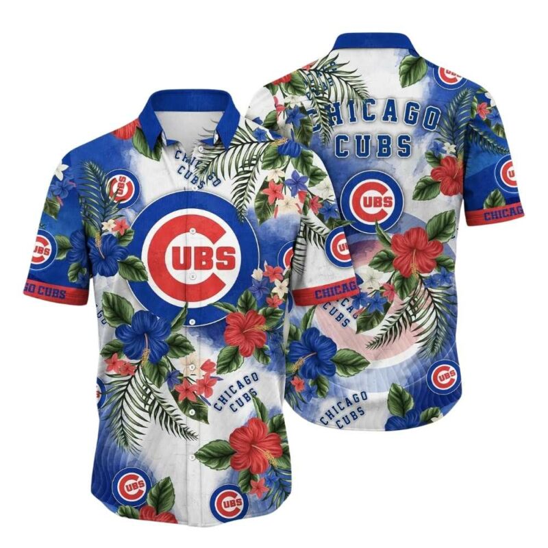 Chicago cubs floral flower pattern vacation summer tropical hawaiian shirt 1.jpg