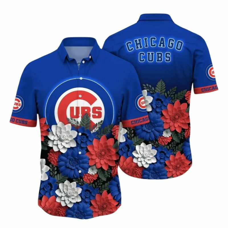 Chicago cubs floral flowers hawaiian shirt 1.jpg