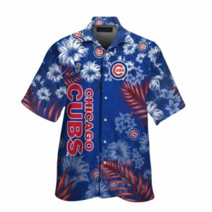 Chicago cubs floral flowers leaf pattern tropical hawaiian shirt 1.jpg