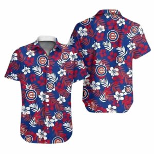 Chicago cubs floral flowers tropics hawaiian shirt 1.jpg