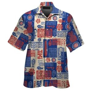 Chicago cubs flower fish pineapple pattern hawaiian shirt 1.jpg