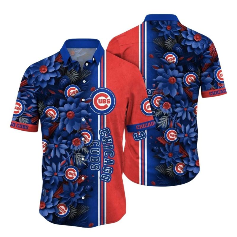 Chicago cubs flower floral pattern hawaiian shirt 1.jpg